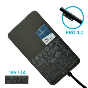 Cargador Original Microsoft Surface Pro Laptop Tablet 15v 4a 65w